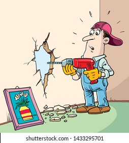 Attaching a picture to a wall