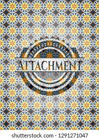 Attachment arabic style emblem. Arabesque decoration.