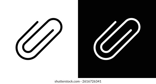 Attachment clip icon for banner and packaging design. Vector illustration