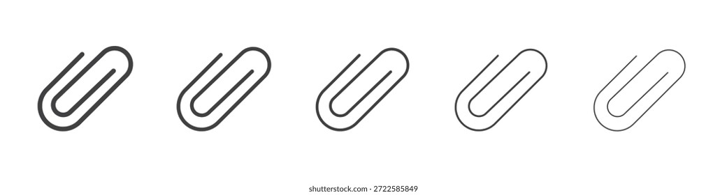 Anexar design de ícone de clipe, logotipo, aplicativo, IU. Ilustração vetorial, EPS