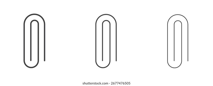 Diseño del icono del Clip del accesorio, conveniente para el Web, la infografía, la interfaz y los App.
