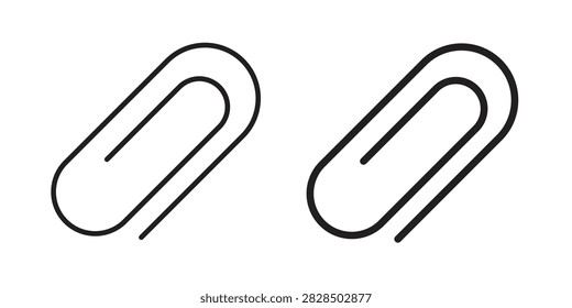 Attachment clip icon flat illustration series. EPS10