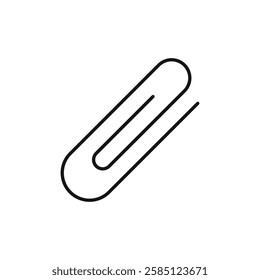 Attachment clip icon. simple thin line vector icon