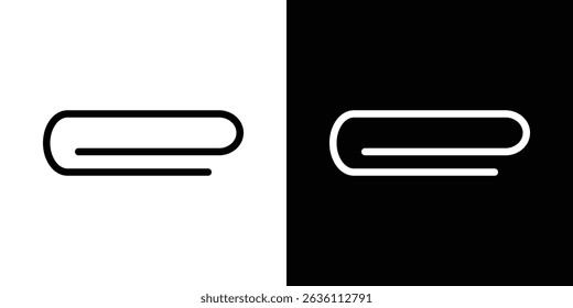 Concepto de símbolo de Clip de accesorio para Diseño gráfico, Sitio web, interfaz de usuario. EPS