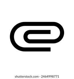 Design der Vektorgrafik des Attachment Clip-Symbols in eps 10