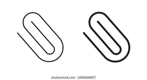 Attachment clip icons graphics set vectors