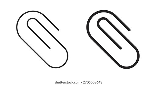 Ícones de clipe de anexo para uso com design da Web, ilustração logo.Symbol.