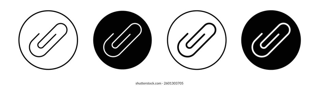 Attachment clip icons vectors graphics collection