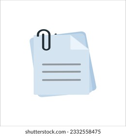 Attachment Files Icon with Flat Style. paper clip attachment icon - paper clip, email attachment, attached file. 2001
