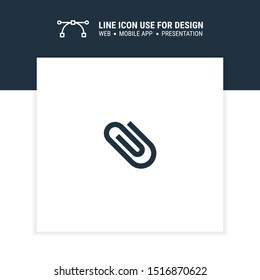 attachment icon design vector illustration