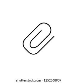 Attachment icon. File send sign. Paperclip symbol