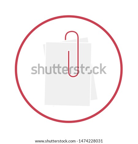 attachment icon. flat illustration of attachment vector icon. attachment sign symbol