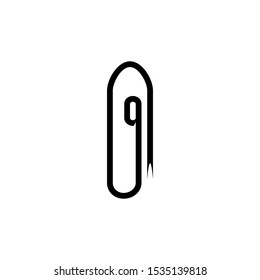 Attachment icon. Paper clip symbol