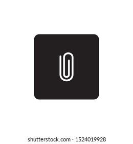 Attachment icon sign symbol vector	