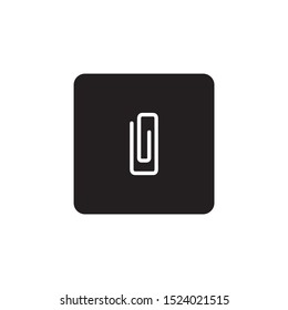 Attachment icon sign symbol vector	