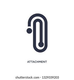 attachment icon. Simple element illustration from education 2 concept. attachment editable symbol design on white background. Can be use for web and mobile.
