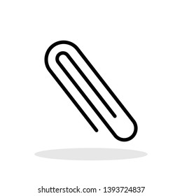 Attachment icon in trendy flat style. Attachment in Email symbol for your web site design, logo, app, UI Vector EPS 10. 