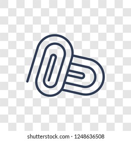 Attachment icon. Trendy linear Attachment logo concept on transparent background from User Interface and Web Navigation collection