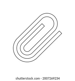 Attachment icon vector png isolated on white background