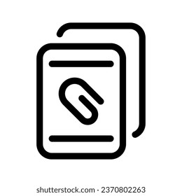 Attachment Icon Vector Symbol Design Illustration