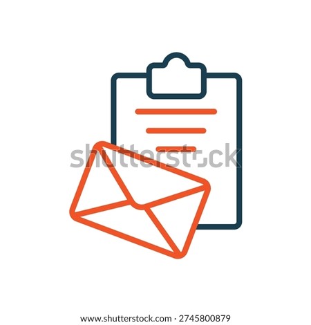 attachment icons outline and Flat Style,transparent background