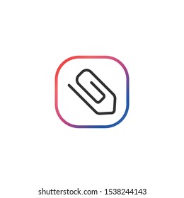 Attachment  - Line Vector Icon