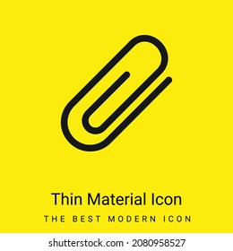 Icono mínimo de material amarillo brillante