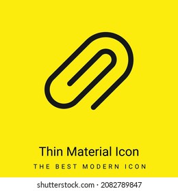 Icono mínimo de material amarillo brillante