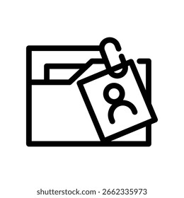 Icono de contorno de accesorio Símbolo de diseño de Vector de trabajo Bueno para el Web o el App móvil