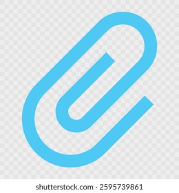 Attachment paper clip icon for apps and websites. Color set. black, blue, white. vector icons. paperclip vector. transparent backgroun