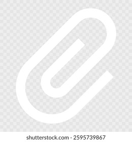 Attachment paper clip icon for apps and websites. Color set. black, blue, white. vector icons. paperclip vector. transparent backgroun