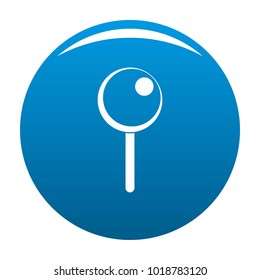 Attachment pin icon vector blue circle isolated on white background 