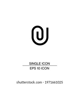 attachment single icon eps 10