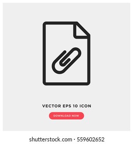 Attachment vector icon