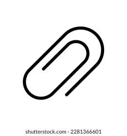 Attachment vector icon, paperclip symbol. flat vector illustration for web site or mobile app.eps