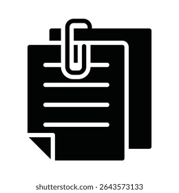 Attachment Vector Icon which can easily modify or edit
