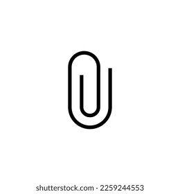 Attachment web and app icon vector png isolated on white background 