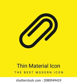 Attachments minimal bright yellow material icon