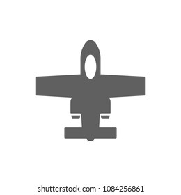 Attack aircraft A-10 icon vector. Symbol for your web site design, logo, app, UI. Vector illustration, EPS