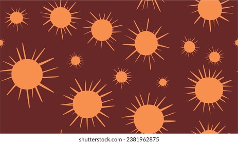 Attack. Corona virus. Outbreak coronavirus. For news about covid-19. Corona virus 2019-nCoV. COVID-19. Vector seamless texture coronavirus concept . Vector Illustration. Danger.