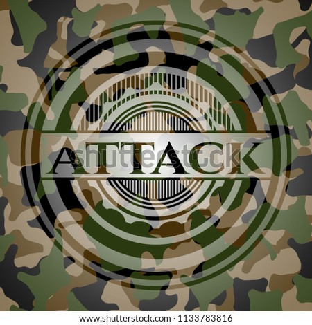 Attack on camouflage texture