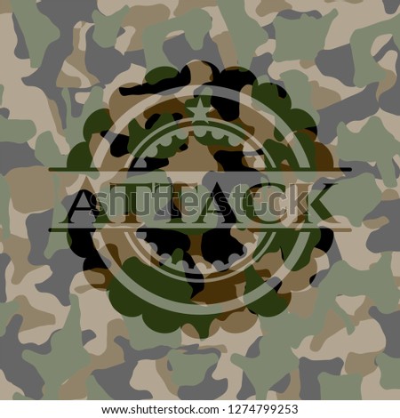 Attack on camouflage texture
