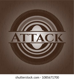 Attack realistic wood emblem