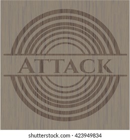 Attack wooden emblem