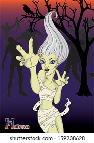 attack of a zombie girl