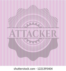 Attacker retro pink emblem