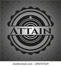 Attain dark emblem. Vector Illustration. Detailed.