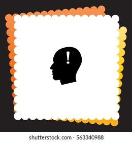 Attantion  icon. Vector design. 