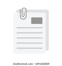 attatch files glyph flat vector icon