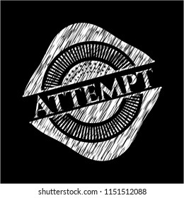 Attempt chalkboard emblem